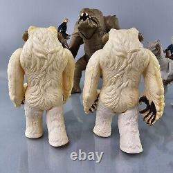 Vintage Star Wars Rancor Wampa Dewback Tauntaun & Original Figures LOT Kenner