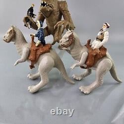 Vintage Star Wars Rancor Wampa Dewback Tauntaun & Original Figures LOT Kenner