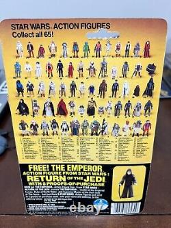 Vintage Star Wars Return Of The Jedi Klaatu 65-Back MOC 1983 Kenner Emperor