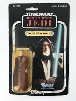 Vintage Star Wars Return Of The Jedi OBI-WAN KENOBI ACTION FIGURE 77 BACK MOC