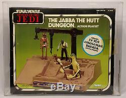 Vintage Star Wars Return of the Jedi Jabba The Hutt Dungeon AFA 60 (POTF)