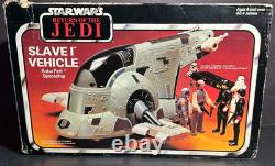 Vintage Star Wars SLAVE 1 ONE w box Tri Logo complete 1983 MIB boxed ROTJ logo
