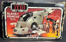 Vintage Star Wars SLAVE 1 ONE w box Tri Logo complete 1983 MIB boxed ROTJ logo