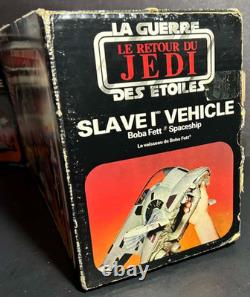 Vintage Star Wars SLAVE 1 ONE w box Tri Logo complete 1983 MIB boxed ROTJ logo