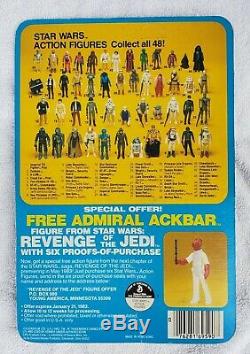 Vintage Star Wars SNAGGLETOOTH AFA Unpunched. Empire Strikes Back 48 BACK