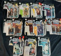 Vintage Star Wars SW 1977 Kenner Cardback Lot 19 Cards