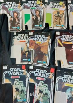 Vintage Star Wars SW 1977 Kenner Cardback Lot 19 Cards