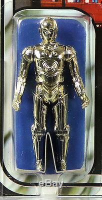 Vintage Star Wars SW Carded Figure C-3PO 12 Back-B AFA 80 NM NO RESERVE