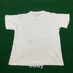 Vintage Star Wars Shirt Mens L White The Fantasy Continues Single Stitch 90s Tee