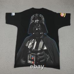 Vintage Star Wars Shirt Mens XL Black Anakin Darth Vader 1999 Promo Episode I