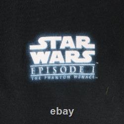 Vintage Star Wars Shirt Mens XL Black Anakin Darth Vader 1999 Promo Episode I