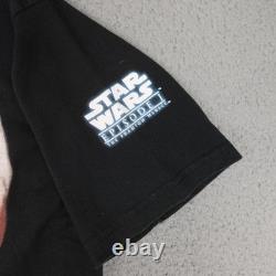 Vintage Star Wars Shirt Mens XL Black Anakin Darth Vader 1999 Promo Episode I
