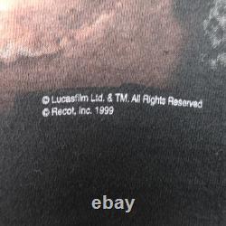 Vintage Star Wars Shirt Mens XL Black Anakin Darth Vader 1999 Promo Episode I