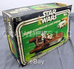 Vintage Star Wars Sonic Controlled Land Speeder with Remote & Original Box Kenner