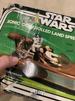 Vintage Star Wars Sonic Controlled Landspeeder BOX ONLY Kenner 1978 ANH READ