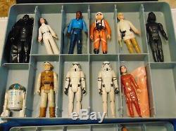 Vintage Star Wars/Star Trek lot of 17 Action Figures with Collectors Case
