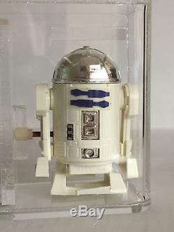 Vintage Star Wars TAKARA WIND UP R2-D2 Japan 1978 AFA 85