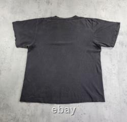 Vintage Star Wars T-shirt Black Faded 90s Changes Made In USA sz L