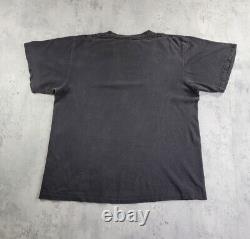 Vintage Star Wars T-shirt Black Faded 90s Changes Made In USA sz L