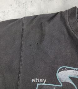 Vintage Star Wars T-shirt Black Faded 90s Changes Made In USA sz L