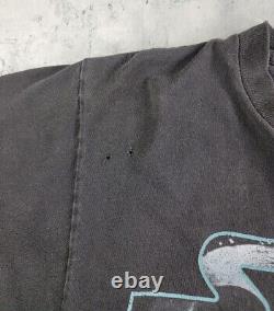 Vintage Star Wars T-shirt Black Faded 90s Changes Made In USA sz L