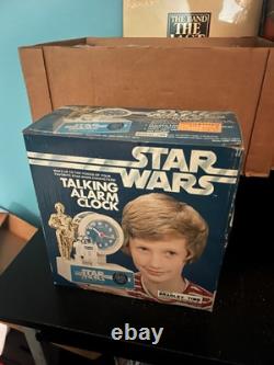 Vintage Star Wars Talking Alarm Clock in the Original Box And SEALED (untested)