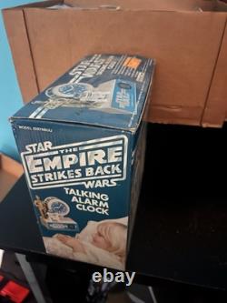 Vintage Star Wars Talking Alarm Clock in the Original Box And SEALED (untested)
