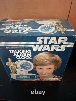 Vintage Star Wars Talking Alarm Clock in the Original Box And SEALED (untested)