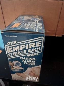Vintage Star Wars Talking Alarm Clock in the Original Box And SEALED (untested)