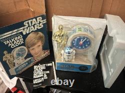 Vintage Star Wars Talking Alarm Clock in the Original Box And SEALED (untested)