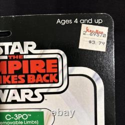 Vintage Star Wars The Empire Strikes Back C3 Po With Removable Limbs 1982 New