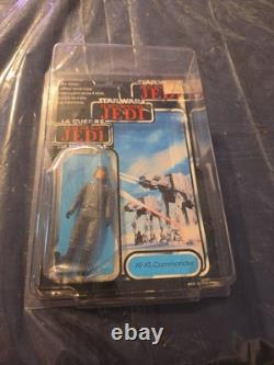 Vintage Star Wars Tri Logo ROTJ AT-AT Commander MOC Not Mint