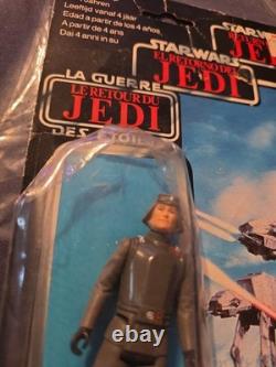 Vintage Star Wars Tri Logo ROTJ AT-AT Commander MOC Not Mint