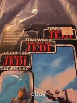 Vintage Star Wars Tri Logo ROTJ AT-AT Commander MOC Not Mint