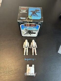 Vintage Star Wars Tri-Pod Laser Cannon withbox + (1) Complete, (1) Not Complete AF