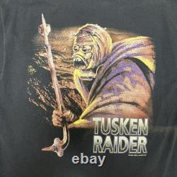 Vintage Star Wars Tusken Raider 1996 Faded Black T Shirt Size Large RARE