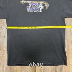 Vintage Star Wars Tusken Raider 1996 Faded Black T Shirt Size Large RARE
