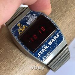 Vintage Star Wars Unisex Gray Rubber Quartz LCD Digital Watch 7 1/2