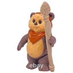 Vintage Star Wars Wicket W Warrick Ewoks Cartoon Series with Weapon 1985 Kenner