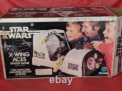 Vintage Star Wars X WING ACES target game w box working Kenner 1978