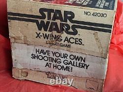 Vintage Star Wars X WING ACES target game w box working Kenner 1978