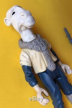 Vintage Star Wars YAK FACE with Vintage Weapon. White/Pale Face. POTF. NO REPRO