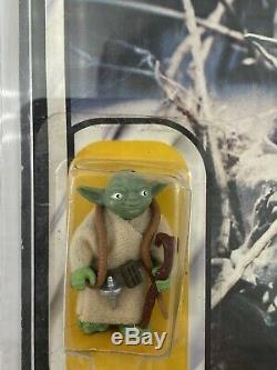 Vintage Star Wars Yoda Brown Snake MOC 65-Back Unpunched Kenner 1983