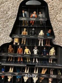 Vintage Star Wars action figure lot with Darth Vader Case Kenner 70's
