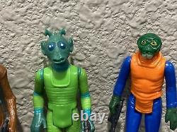 Vintage Star Wars cantina Greedo, HammerHead, Walrus Man, Snaggletooth Complete