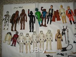 Vintage Star wars action figures, Lot of 87 fig with over 85 weapons/accessories