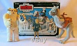 Vintage TAUNTAUN Star Wars playset with Box/ Wampa/ and Han Solo Figure #39820