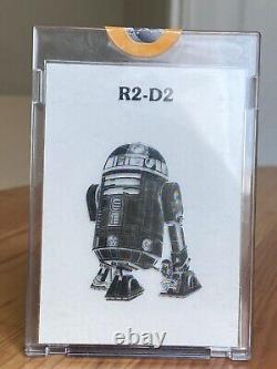 Vintage Topps Star Wars R2-D2 Preproduction Color Separation with COA