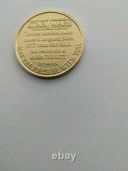 Vintage star wars Boba Fett droids coin mint condition