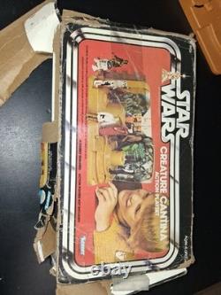 Vintage star wars creature cantina action play set missing doors